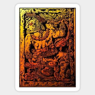 MESOAMERICAN MAYAN FIGURE Sticker